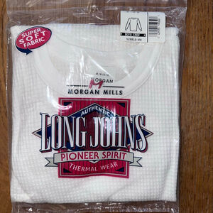 NOS Vintage Boy’s Size Medium (10/12) Morgan Mills Long Johns Thermal Wear Shirt